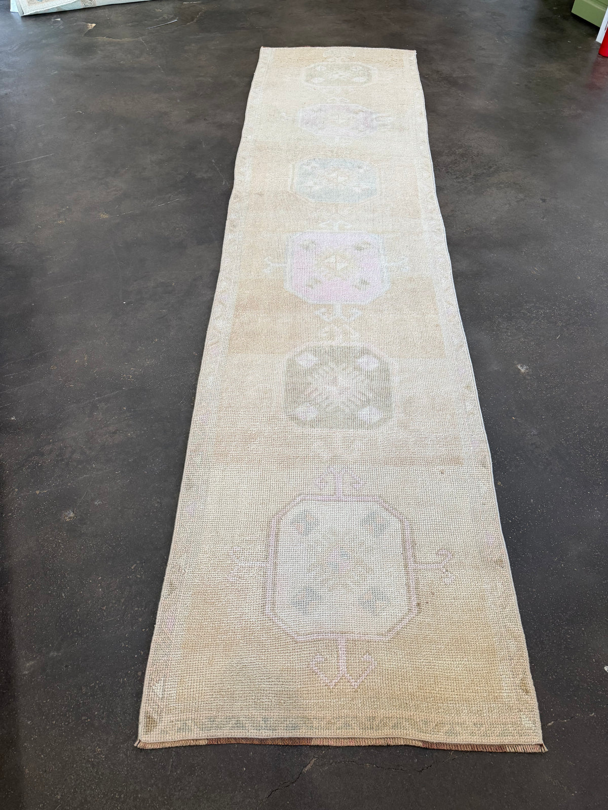 Vintage anatollian runner rug