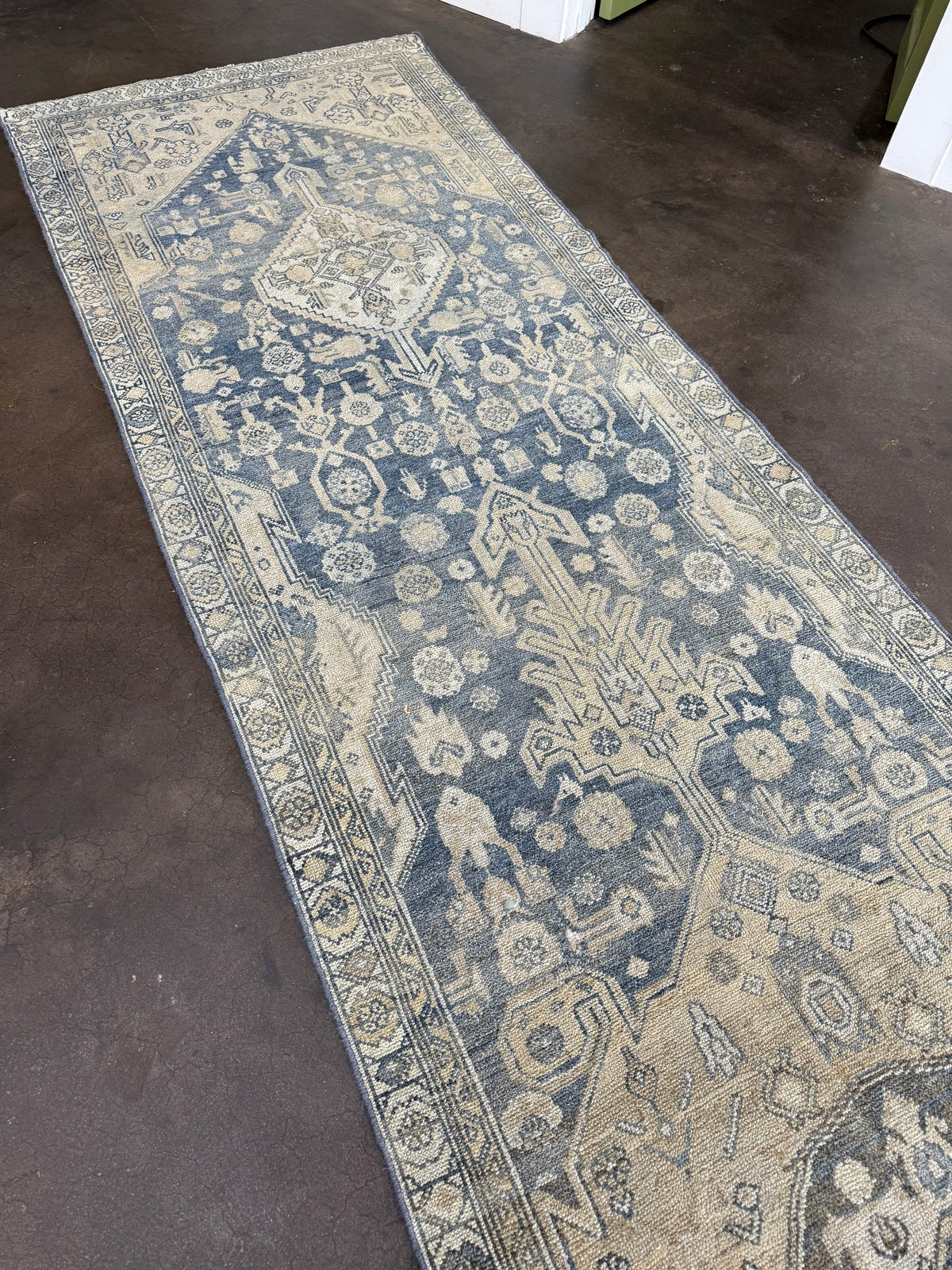 Antique Persian runner rug