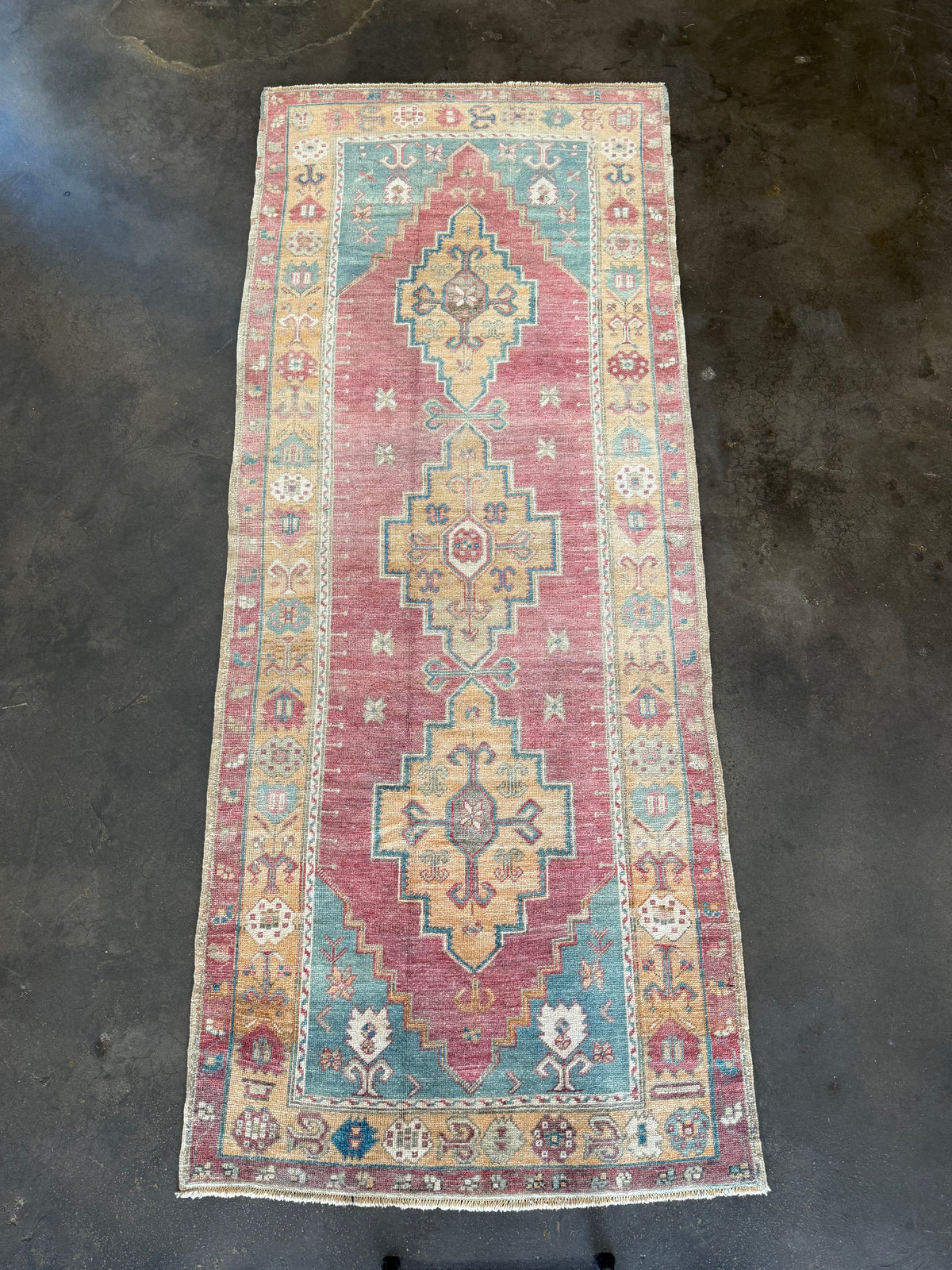 Vintage Turkish area rug